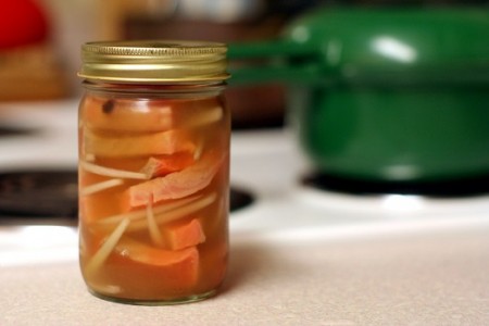 saumon mariné aux carottes
